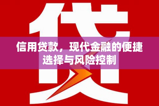 随县信用贷款，现代金融的便捷选择与风险控制