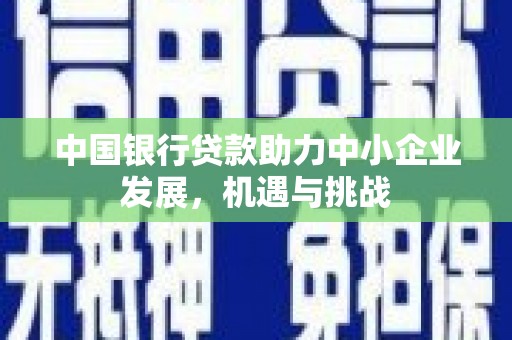 随县中国银行贷款助力中小企业发展，机遇与挑战