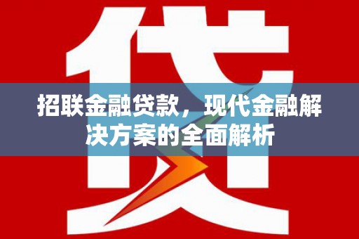 随县招联金融贷款，现代金融解决方案的全面解析