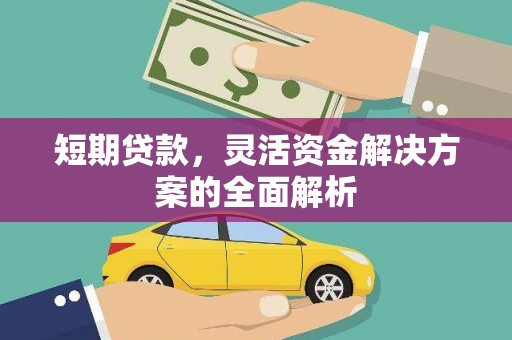 随县短期贷款，灵活资金解决方案的全面解析